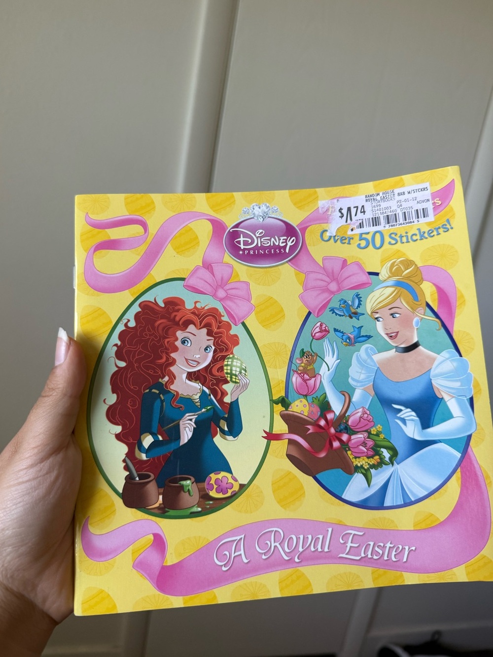 Disney Princess book with stickers NEW